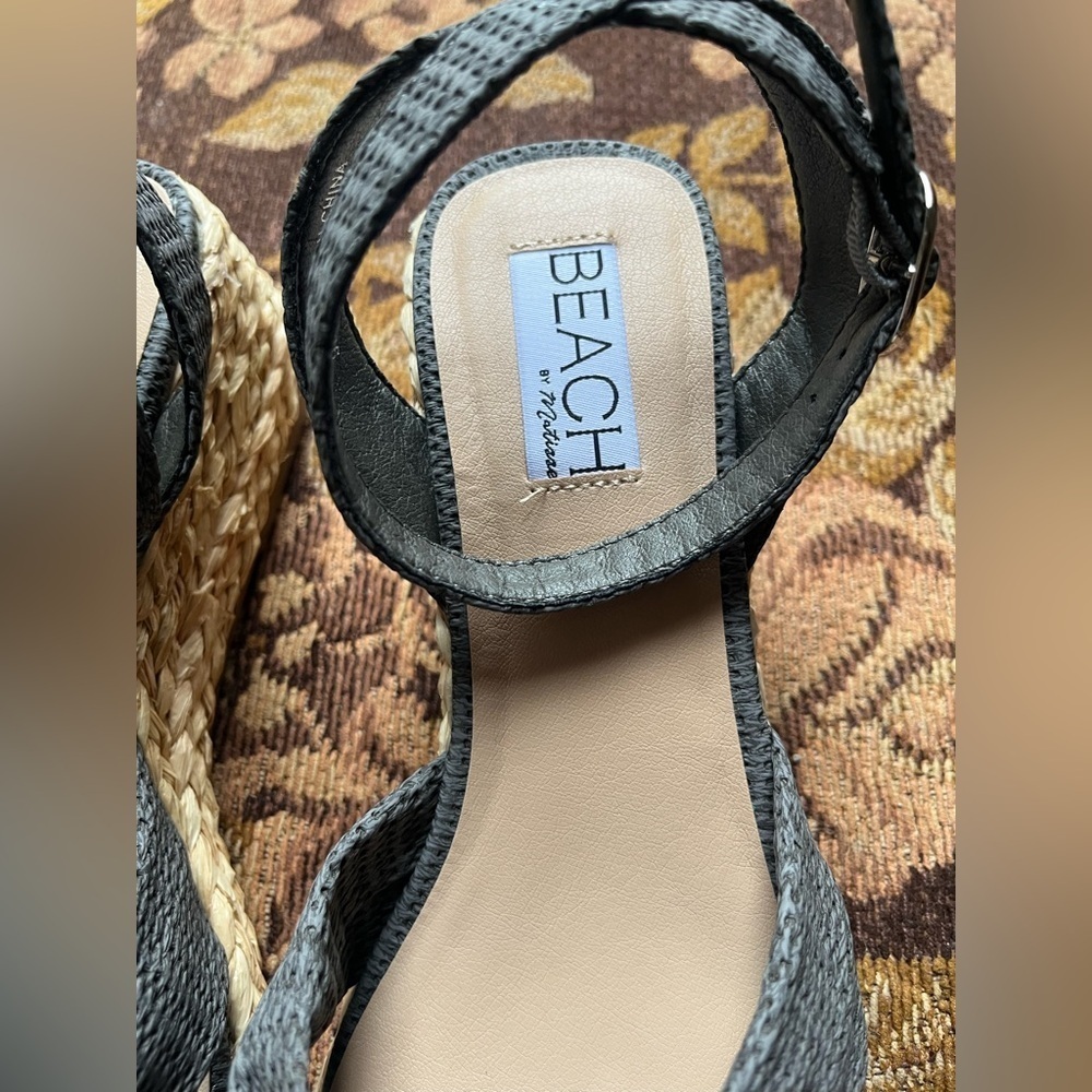New! Beach by Matisse “Ibiza” Style Gray Woven Sandals various sizes - Picture 13 of 15